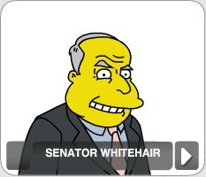 The select screen for Senator Whitehair