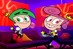 Screenshot of the special featuring Cosmo and Wanda from The Fairly Oddparents.