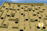 Screenshot of the unreleased Nuon game, aMaze (via InternetArchive of nuon.tv)