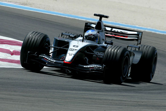 MP4-18 during testing session at Circuit Paul Ricard.