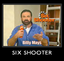 A screenshot of the Six Shooter infomercial, courtesy of Sullivan Productions' old website.