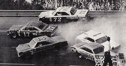 The accident that occurred on lap 197.