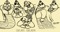 Concept art of Obladi Oblada by Hank Grebe.[7]