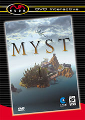 Official box art for the unreleased Nuon port of Myst (via InternetArchive of nuon.tv).