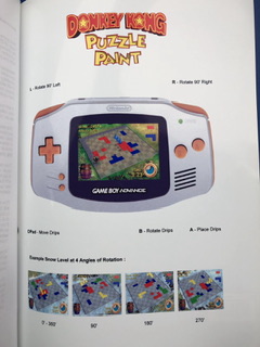 An early title of the game, known as Donkey Kong Puzzle Paint.