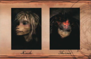 Concept art (possibly prototypes) of both Kensho and Thurma.