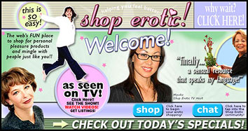 Womens' page from Shop Erotic TV's website in 2006.