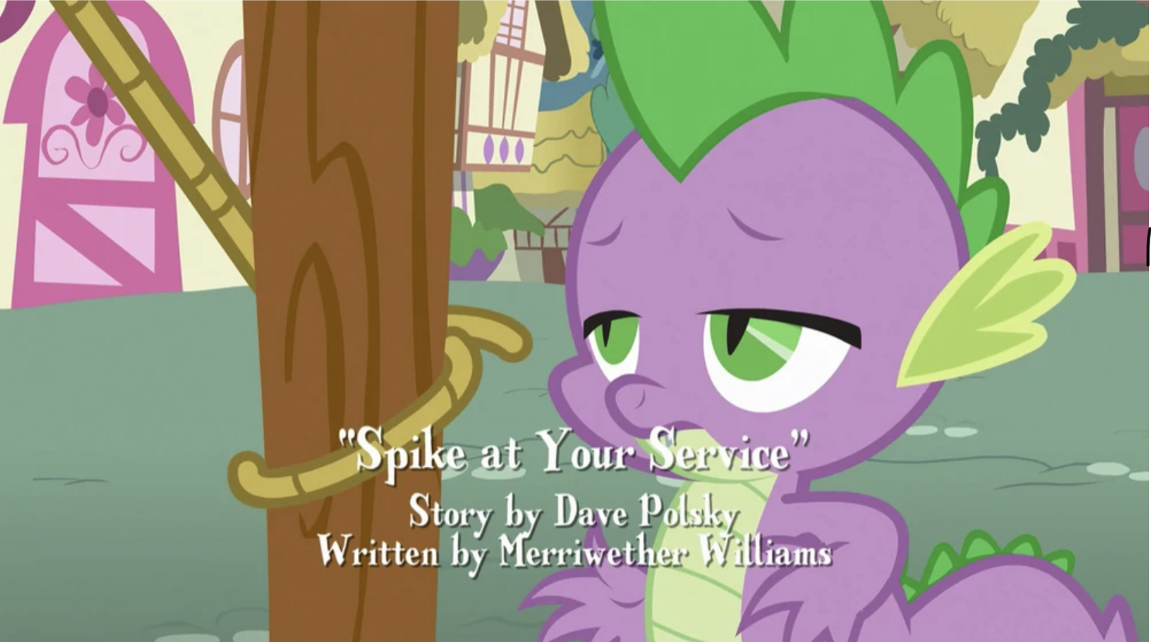 Spike at Your Service Script First Draft - My Little Pony: Friendship Is Magic "Spike at your Service" (lost production materials for alternate version of animated fantasy series episode; 2012)