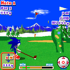Sonic 3D Golf screenshot.