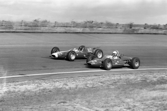 Clark racing Chuck Rodee (87).