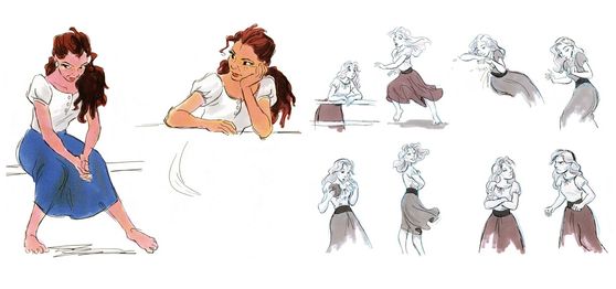Early sketches of Rose.