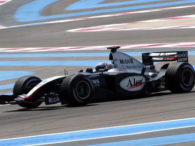 MP4-18 during a testing session at Circuit Paul Ricard.
