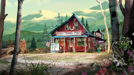 Concept art of the Denali Trading Post, possibly from the pilot.