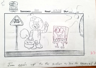 Storyboard of the first deleted scene (2/2).