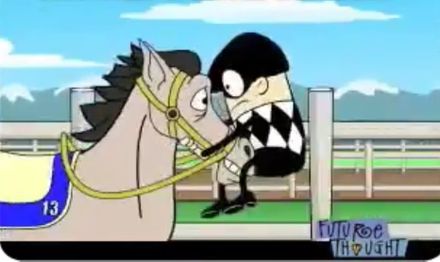 A screenshot of the lost episode "The Horse Race".