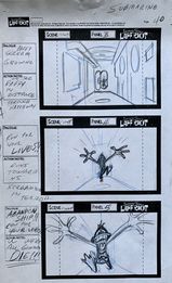 Storyboard by Jim Smith for unproduced episode "Submarine".
