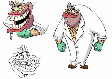 Sketches of the evil dentist