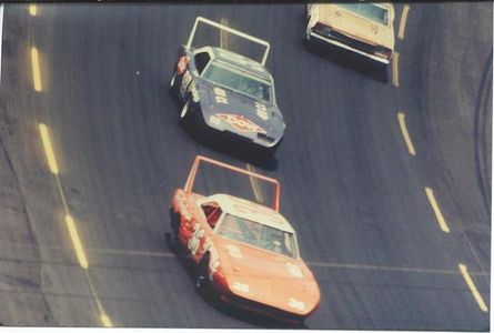 NASCAR Modified driver Bug Stevens made his debut for the race in a 1970 Plymouth (36). He would ultimately finish sixth.
