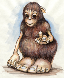 G-Gnome drawing by Susan Kemp.