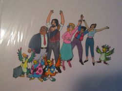 A cel showing several of the characters.