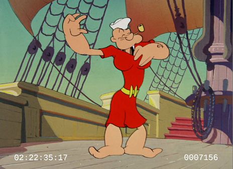 Frame of the cartoon before the cut.