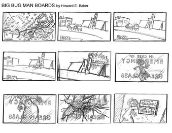 A storyboard for the film (18/20).