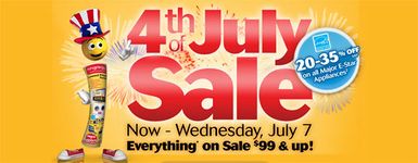Promotional picture for the 4th of July 2010 sale found on the archived blog, which the commercial for is missing.