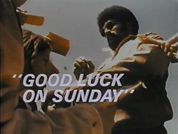 Title card for "Franco Harris: Good Luck on Sunday."