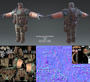 Early character model showing an early style. Notice the game is also being developed for the PlayStation Vita as well.