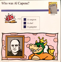 Card of Bowser admiring Al Capone.