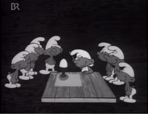 Screenshot from "The Smurfs and the Magic Egg."