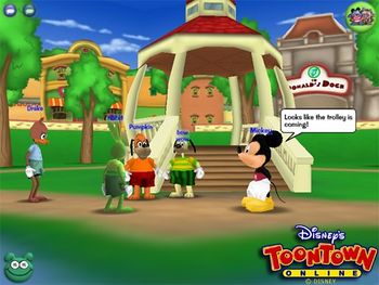 Picture of Toontown Central in pre-beta.
