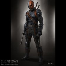 Concept art of Deathstroke by Keith Christensen.