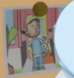 Early concept art of Manny used in the episode "Pinata Party".