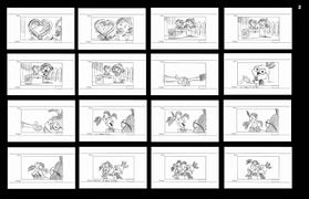Second part of the first storyboard sequence.