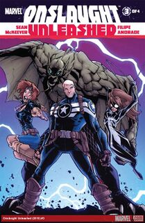 Cover for Marvel Onslaught Issue #3; original cover by Marvel and Humberto Ramos.