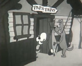 Screenshot from a Papa-Papo short.
