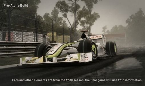 Brawn GP leading in wet weather.