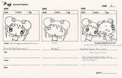 Page 1 of the storyboard.