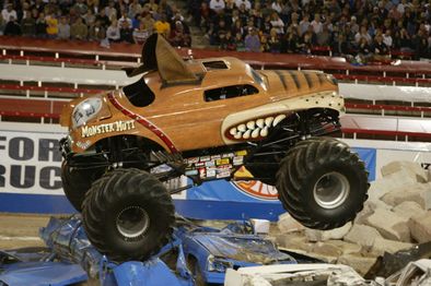 Monster Mutt competing in the Freestyle competition later that night, which most likely would have been used in the film.