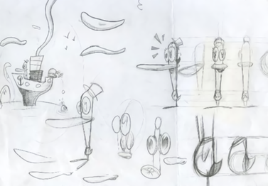 Sketches for the first pilot.