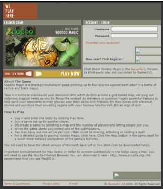 Another look at the game's pre-launch screen. This October 9th, 2004 screenshot shows a small portion of the game's original text logo.