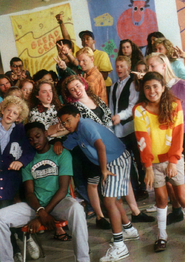 A still from the video, which appeared in a 2022 calendar by Degrassi Tour (run by Pat Mastroianni, who played Joey Jeremiah).