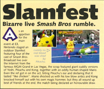 An excerpt mentioning Super Smash Bros. Slamfest '99 on page 13 of issue 29 of N64 Magazine.[7]