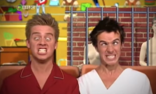 Picture of Dick and Dom from the episode's intro.