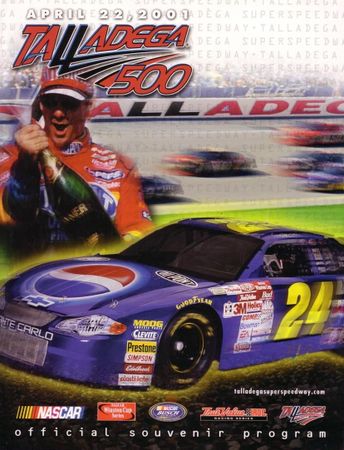 The Talladega race advertised as part of the 2001 Talladega 500 race program.