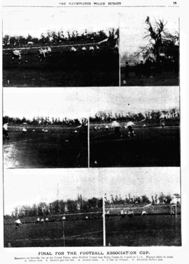Photos of the match within the 17th April 1899 issue of Athletic News.