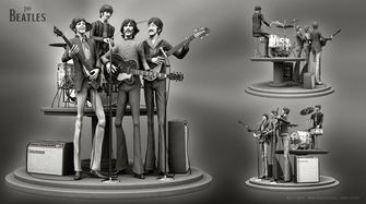 The Beatles in band model by Punn Wiantrakoon, Matt Cioffi, and Landis Fields