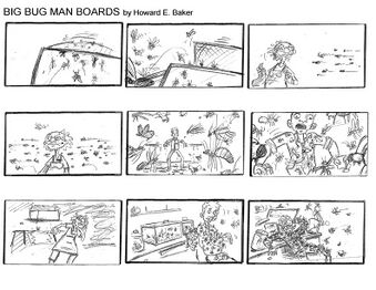 A storyboard for the film (16/20).
