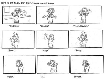 A storyboard for the film (4/20).